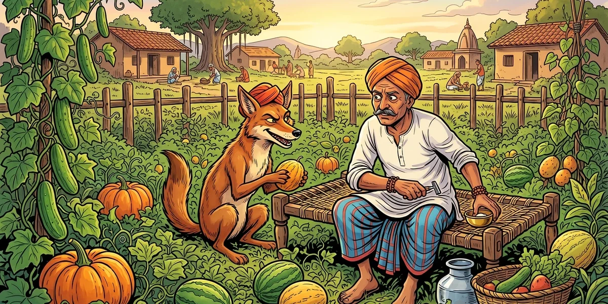 Jackal Barber Brahmin - Cover - Amar Chitra Katha Style