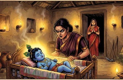 Infant God Krishna Kills Demoness Putana