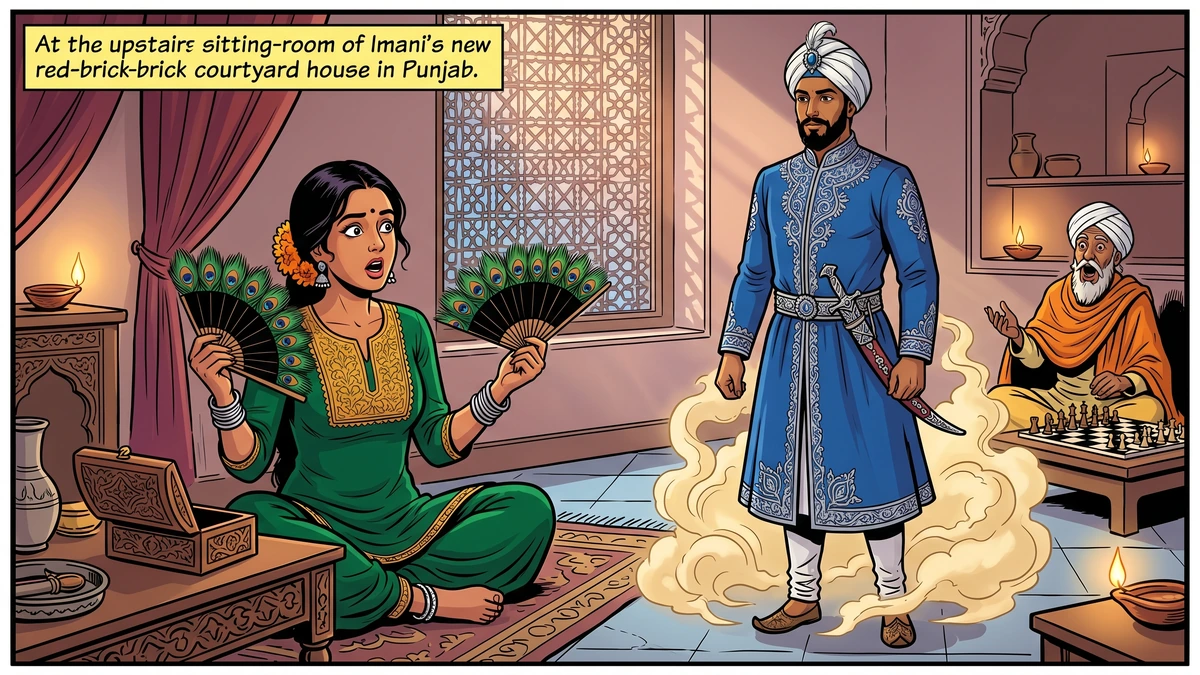 Subbar Khan appears from the magic casket