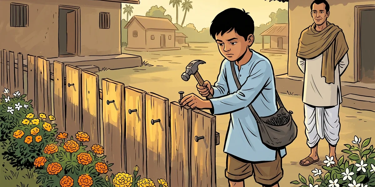 Nails In The Fence | An Inspirational Moral Story For Kids - Indian Folk Tales