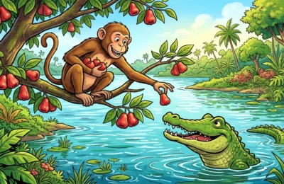Monkey Crocodile