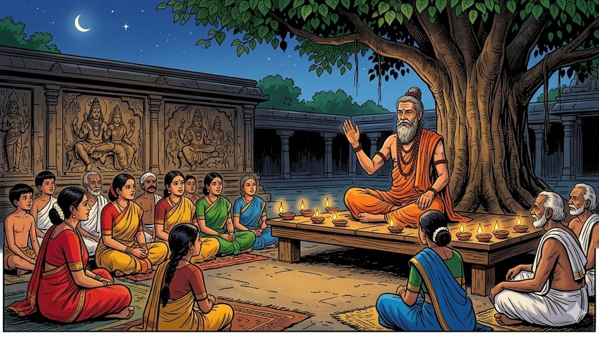 Popular Authors — kathavachaka temple-courtyard storyteller