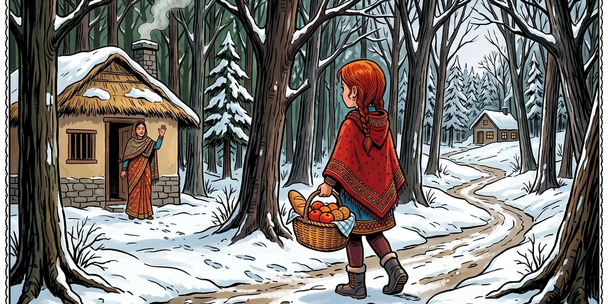 Red A Fairy Tale Retold - Cover - Amar Chitra Katha Style