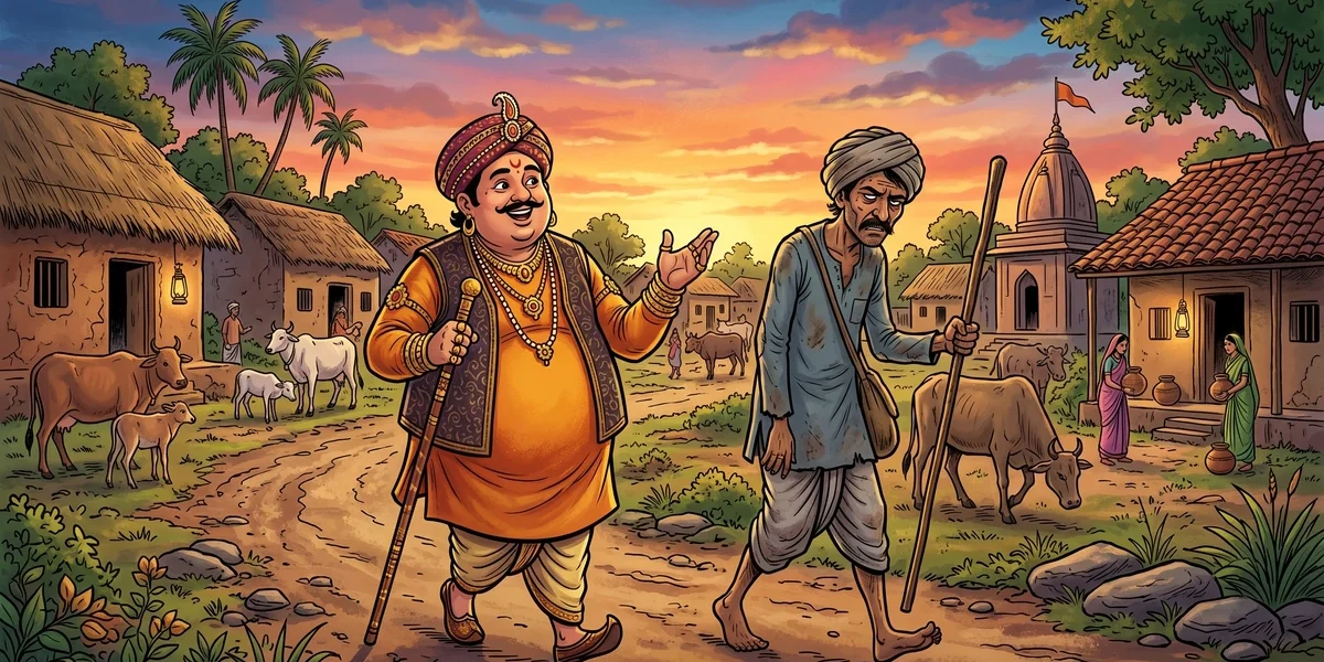 The Goldsmiths Fortune - Cover - Amar Chitra Katha Style