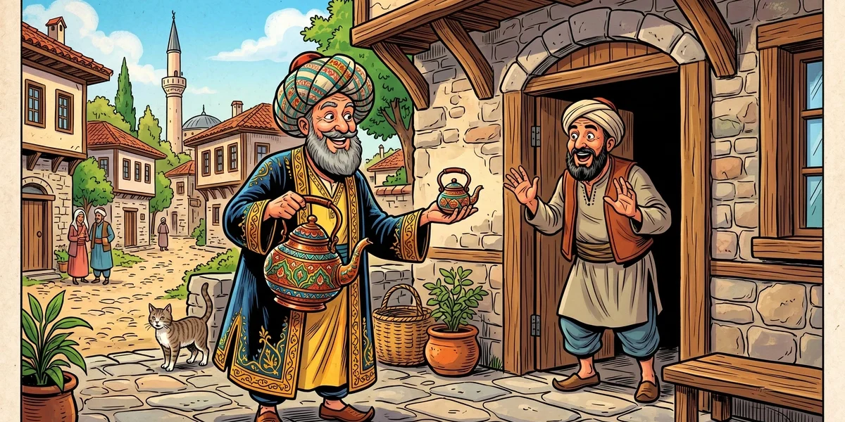 The Kettle Who Gave Birth - Cover - Amar Chitra Katha Style