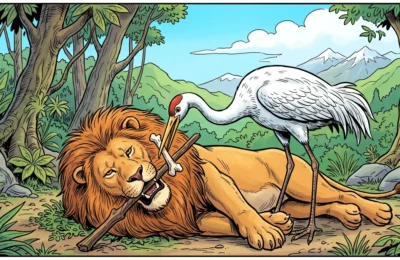 The Lion And The Crane