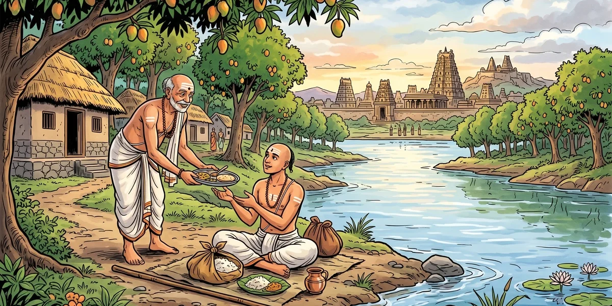 The Poisoned Food - Cover - Amar Chitra Katha Style