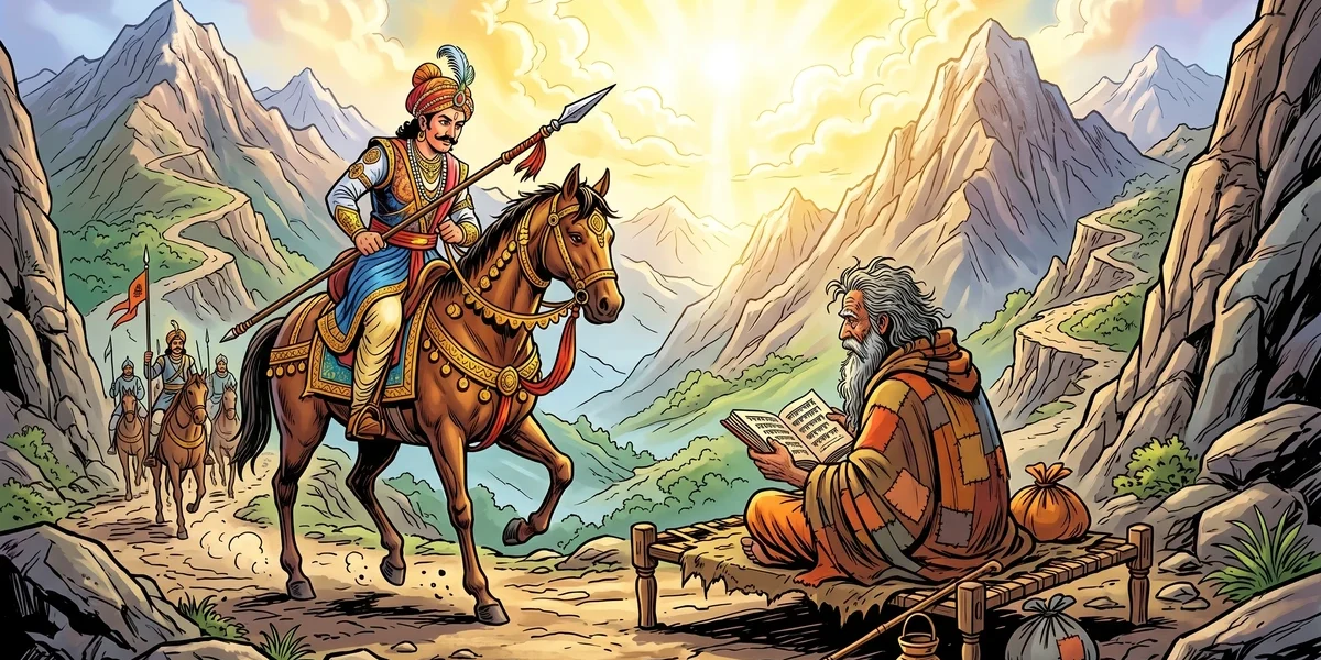The Story Of The King Who Would See Paradise - Cover - Amar Chitra Katha Style