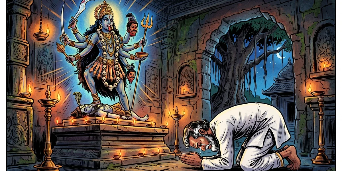 The Three Calamities - Cover - Amar Chitra Katha Style