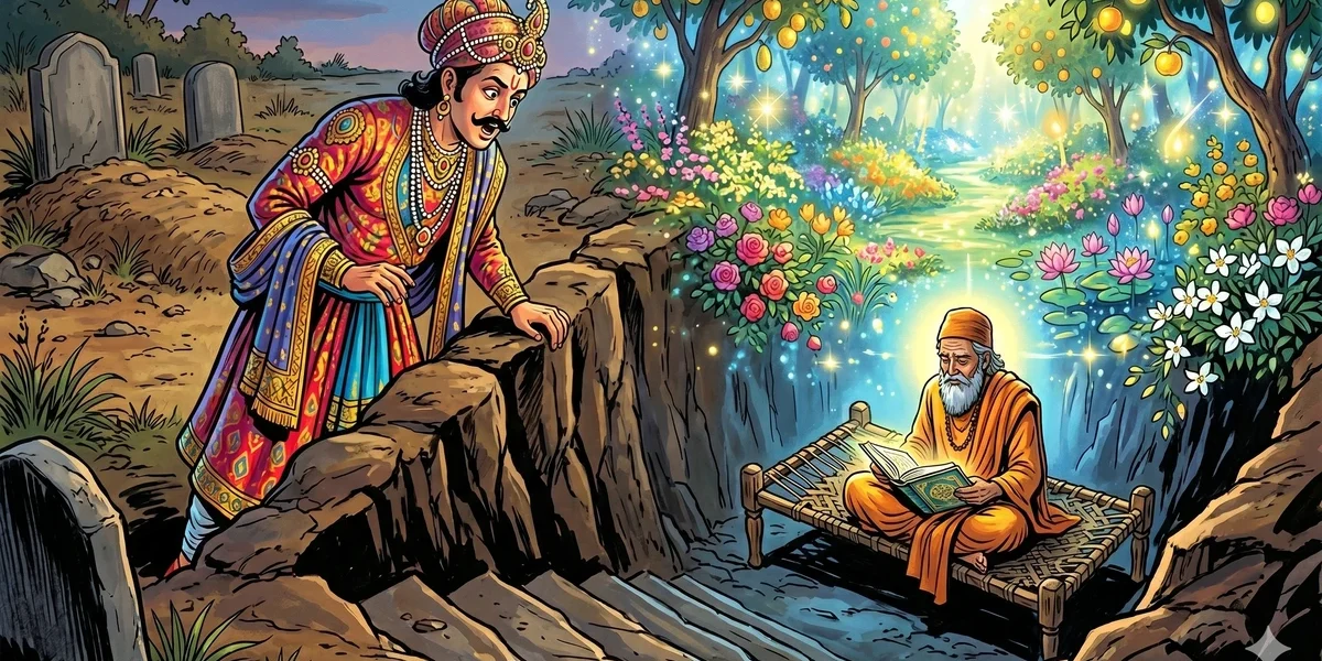 Wali Dad the Simple-Hearted - Cover - Amar Chitra Katha Style