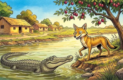 The Jackal And The Crocodile