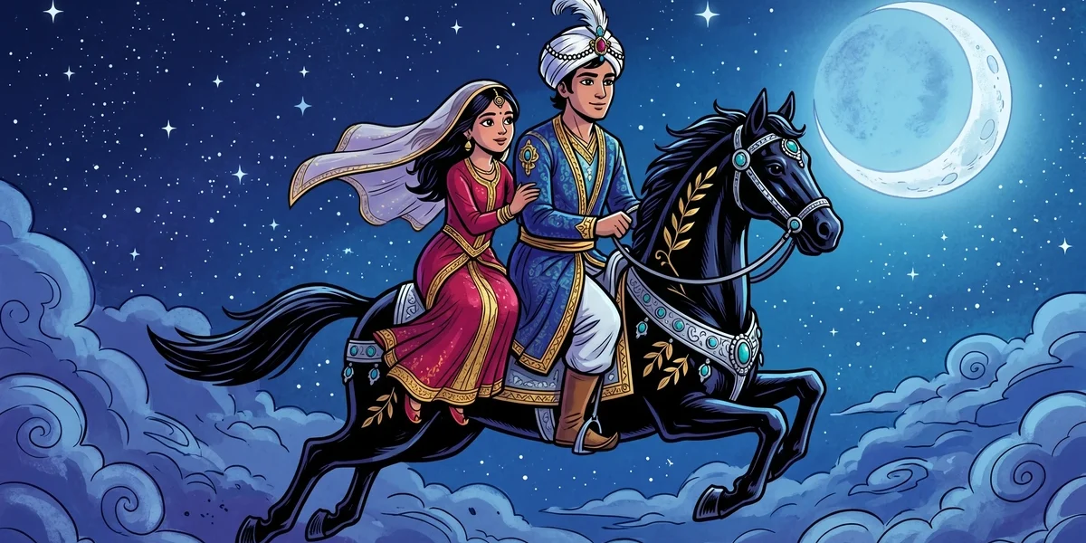 The Ebony Horse: A Tale of Love and Deception - Indian Folk Tales