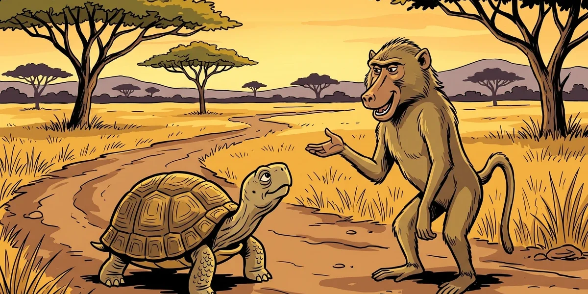 The Tortoise and the Baboon - Indian Folk Tales