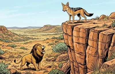 The Lion And Jackal