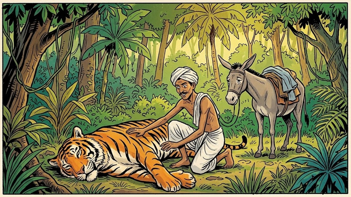 The Donkey and the Washerman