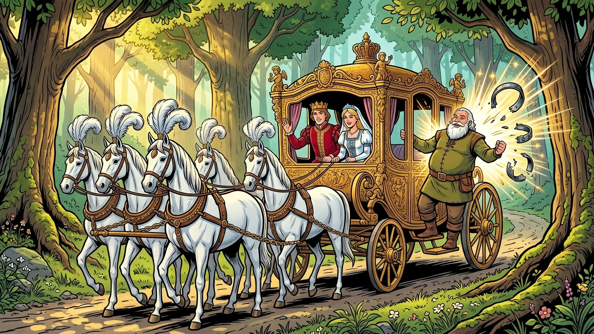 The Frog King Iron Heinrich faithful Henry three iron bands burst royal coach eight white horses