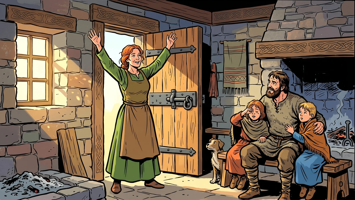Irish family safe at dawn after surviving horned witches