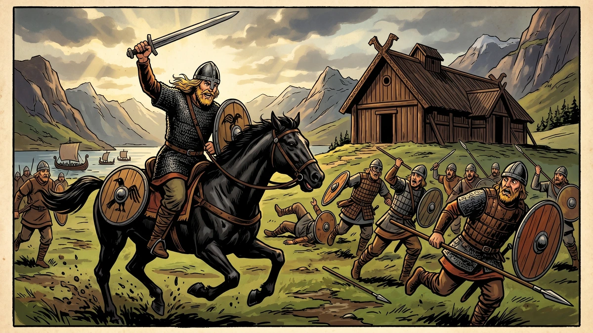 Disguised as a gardener's boy, the hero throws on his rusty mail and rides into battle as a shining unknown champion.