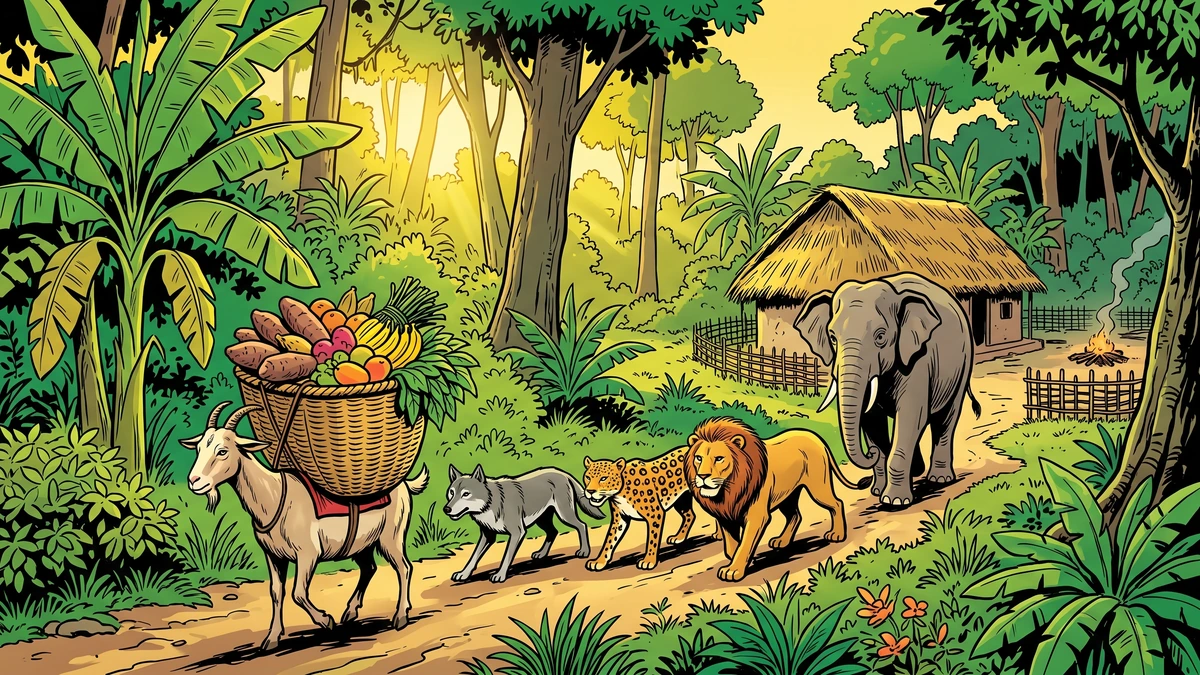 Quarcoo Bah-Boni - Quarcoo drops from the great tree, and the terrified animals scatter to forest, desert, and the dwellings of men.