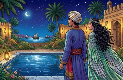 Hassan of Basra and the Bird Maiden